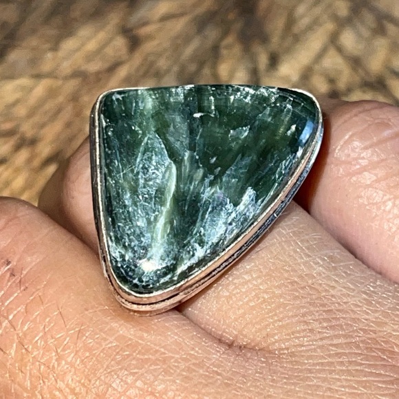 Seraphinite Ring 8 1/4 - Picture 6 of 9